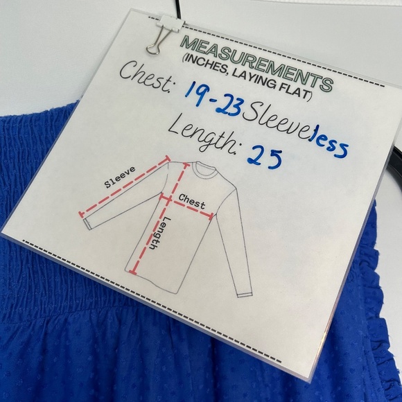 Studio 1886 Swiss Dot Cobalt Blue Sleevless Top - Picture 6 of 7